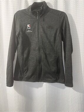 North face Women’s Gray/Black Zip up Fleece Jacket Size Small